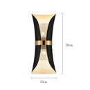GobekUsa Modern Simple Wall Lamp Lights Scone for Bedroom Bathroom Black Gold