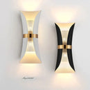 GobekUsa Modern Simple Wall Lamp Lights Scone for Bedroom Bathroom Black Gold