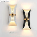 GobekUsa Modern Simple Wall Lamp Lights Scone for Bedroom Bathroom Black Gold