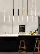 GobekUsa Black Cylinder Pendant Lights for Modern Kitchen Island and Dining Table