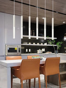 GobekUsa Black Cylinder Pendant Lights for Modern Kitchen Island and Dining Table