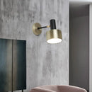GobekUsa Modern Black and Gold Cylinder Sconce: Metal Wall Lighting Fixture for Living Room