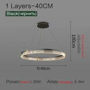 Modern black & gold decorbites circle chandelier dining room light by Decorbites