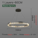 Modern black & gold decorbites circle chandelier dining room light by Decorbites