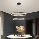 Modern black & gold decorbites circle chandelier dining room light by Decorbites