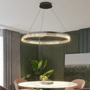 Modern black & gold decorbites circle chandelier dining room light by Decorbites