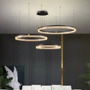 Modern black & gold decorbites circle chandelier dining room light by Decorbites