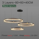 Modern black & gold decorbites circle chandelier dining room light by Decorbites