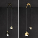 GobekUsa Crystal Round Chandelier: Luxury Modern Nordic Master Bedroom Pendant Lamp