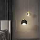 GobekUsa Crystal Round Chandelier: Luxury Modern Nordic Master Bedroom Pendant Lamp