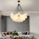 GobekUsa Glass Chandelier: Nordic 19/37 Ball LED Lighting, Black Gold Pendant for Home Décor