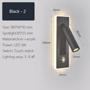 GobekUsa Dimmable LED Wall Sconce Rotation Reading Light for Bedroom Living Room