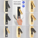 GobekUsa Dimmable LED Wall Sconce Rotation Reading Light for Bedroom Living Room