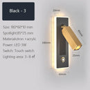 GobekUsa Dimmable LED Wall Sconce Rotation Reading Light for Bedroom Living Room