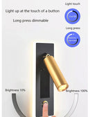 GobekUsa Dimmable LED Wall Sconce Rotation Reading Light for Bedroom Living Room