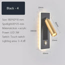 GobekUsa Dimmable LED Wall Sconce Rotation Reading Light for Bedroom Living Room