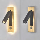 GobekUsa Dimmable LED Wall Sconce Rotation Reading Light for Bedroom Living Room