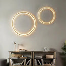 GobekUsa Dimmable Black Gold Aluminium Ring Wall Lamp for Elegant Lighting
