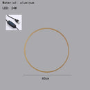 GobekUsa Dimmable Black Gold Aluminium Ring Wall Lamp for Elegant Lighting