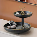 GobekUsa Double-Layer Coffee Table Tray: Stylish Storage Box for Cosmetics, Keys, and Decor
