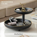 GobekUsa Double-Layer Coffee Table Tray: Stylish Storage Box for Cosmetics, Keys, and Decor