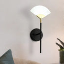 GobekUsa Modern Gold and Black LED Pencil Arm Wall Sconce with Acrylic Shade - Wall Mount Light