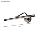 GobekUsa Modern LED Vanity Wall Sconce with Metal Shade - Black/Brass Finish, 14"/18" Diameter