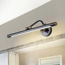 GobekUsa Modern LED Vanity Wall Sconce with Metal Shade - Black/Brass Finish, 14"/18" Diameter