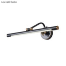 GobekUsa Modern LED Vanity Wall Sconce with Metal Shade - Black/Brass Finish, 14"/18" Diameter