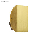 GobekUsa Modern Aluminum Wall Sconce with Foldable Semicircle Shade - 1 Light, Black/Gold Finish