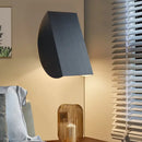 GobekUsa Modern Aluminum Wall Sconce with Foldable Semicircle Shade - 1 Light, Black/Gold Finish