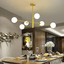 GobekUsa Black/Gold G9 LED Chandelier for Living Room Bedroom Modern Pendant Lighting