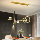 GobekUsa LED Pendant Lights: Modern Minimalist Chandelier with Remote Control, Ideal for Kitchen, Dining, Office