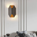 GobekUsa Black Geometric LED Wall Lamp with Metal Shade - Modern 1 Light Wall Mounted Lighting