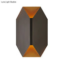 GobekUsa Black Geometric LED Wall Lamp with Metal Shade - Modern 1 Light Wall Mounted Lighting