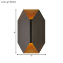 GobekUsa Black Geometric LED Wall Lamp with Metal Shade - Modern 1 Light Wall Mounted Lighting