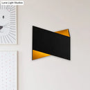 GobekUsa Geometric LED Wall Sconce in White/Black for Modern Stairways