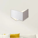 GobekUsa Geometric LED Wall Sconce in White/Black for Modern Stairways