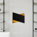 GobekUsa Geometric LED Wall Sconce in White/Black for Modern Stairways