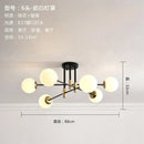 GobekUsa Glass Ball LED Chandelier for Modern Living Room and Kitchen Lighting