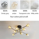 GobekUsa Glass Ball LED Chandelier Ceiling Light for Living Room and Kitchen
