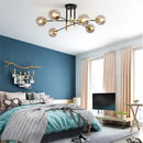 GobekUsa Glass Ball LED Chandelier Ceiling Light for Living Room and Kitchen