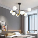GobekUsa Glass Ball LED Chandelier - Modern Indoor Lighting Fixtures for Living Room & Bedroom