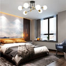 GobekUsa Glass Ball LED Chandelier Ceiling Light for Living Room and Kitchen