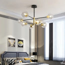 GobekUsa Glass Ball LED Chandelier - Modern Indoor Lighting Fixtures for Living Room & Bedroom
