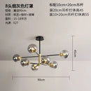 GobekUsa Glass Ball LED Chandelier - Modern Indoor Lighting Fixtures for Living Room & Bedroom