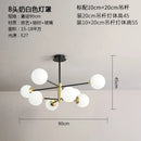 GobekUsa Glass Ball LED Chandelier - Modern Indoor Lighting Fixtures for Living Room & Bedroom