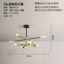 GobekUsa Glass Ball LED Chandelier - Modern Indoor Lighting Fixtures for Living Room & Bedroom