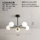 GobekUsa Glass Ball LED Chandelier - Modern Indoor Lighting Fixtures for Living Room & Bedroom