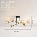 GobekUsa Glass Ball LED Chandelier Ceiling Light for Living Room and Kitchen
